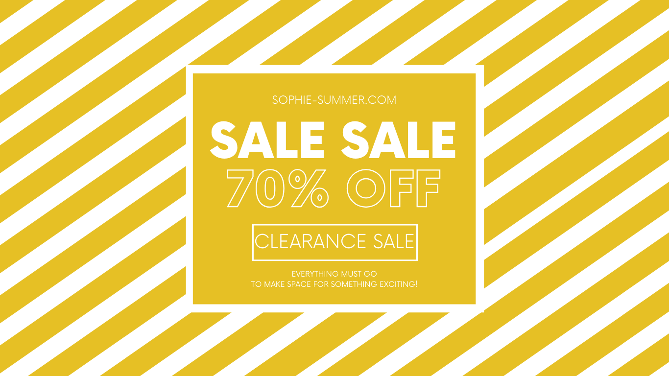 Meta Title: Sophie Summer 70% Off Spring Clearance Sale - Everything Must Go!