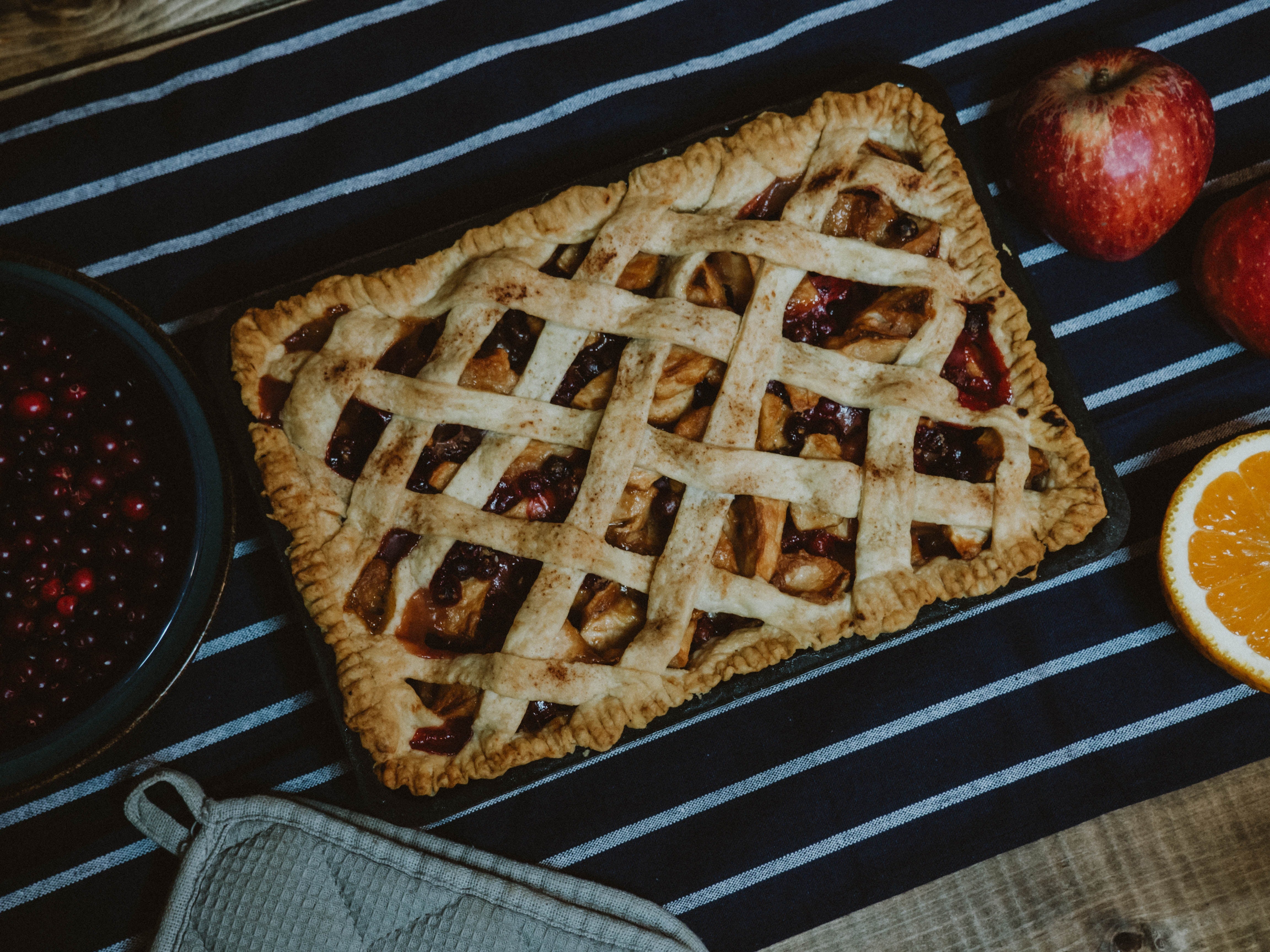 Festive baked pastry. 