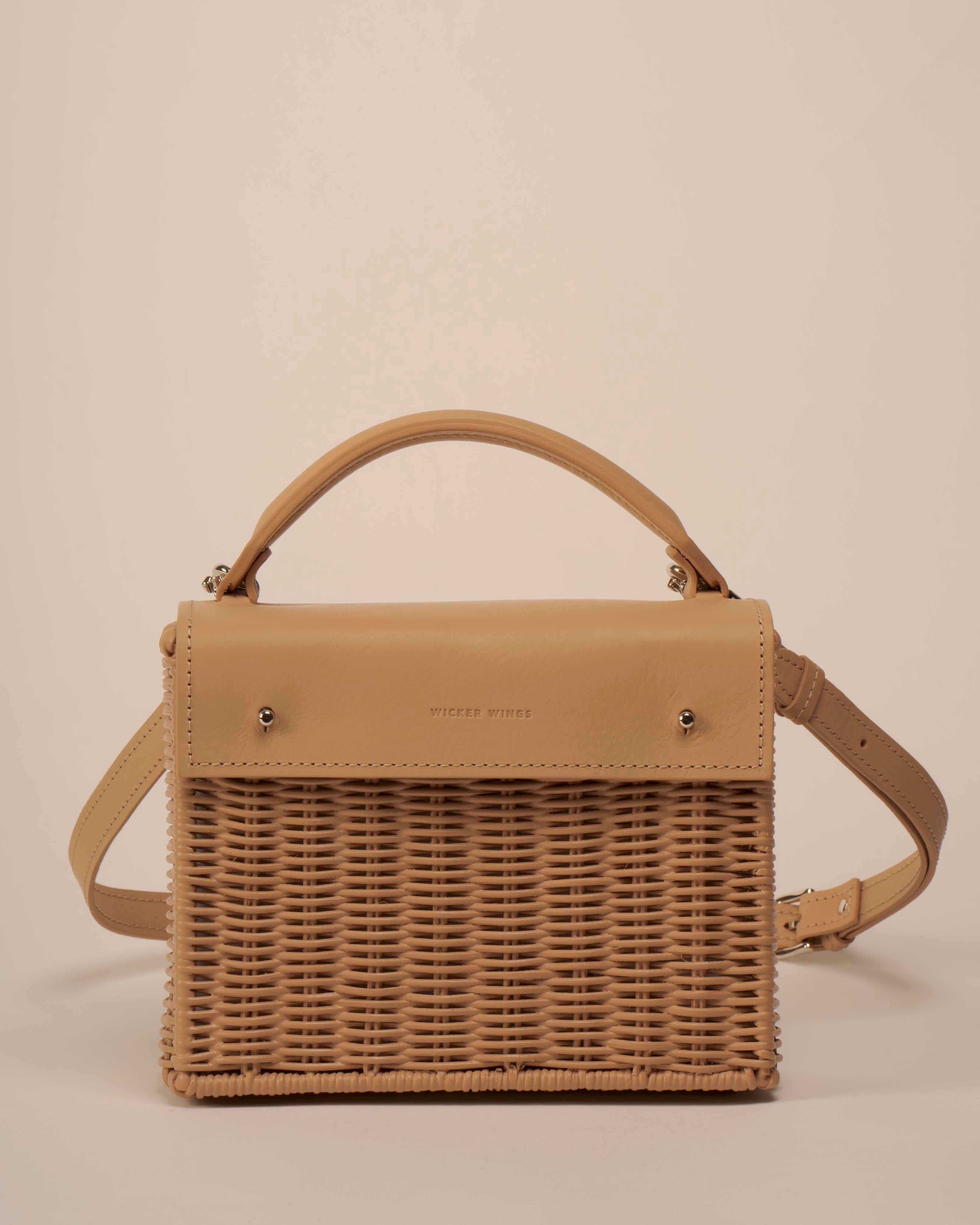 Wicker discount mini bag